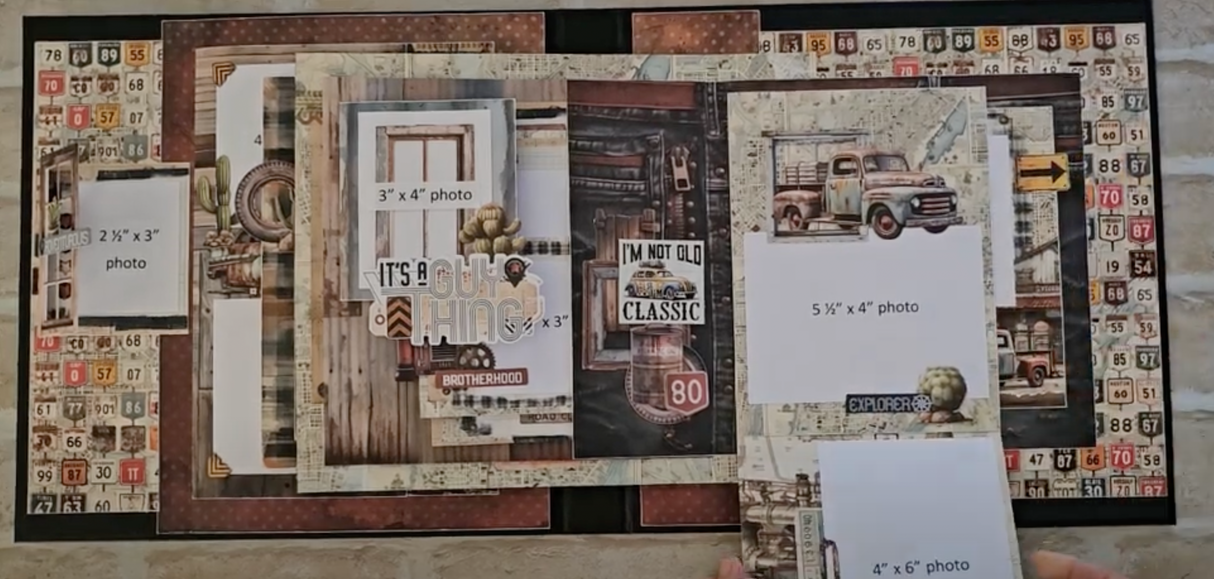 Rust & Revs 12x12 Create-An-Album TUTORIAL ONLY **NO PRODUCTS WILL BE SHIPPED