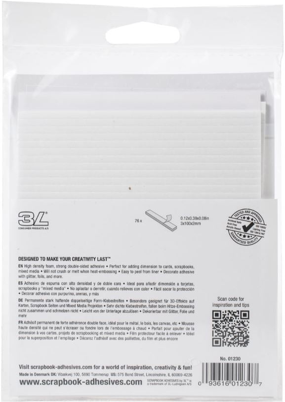 Scrapbook Adhesives 3D Foam Strips