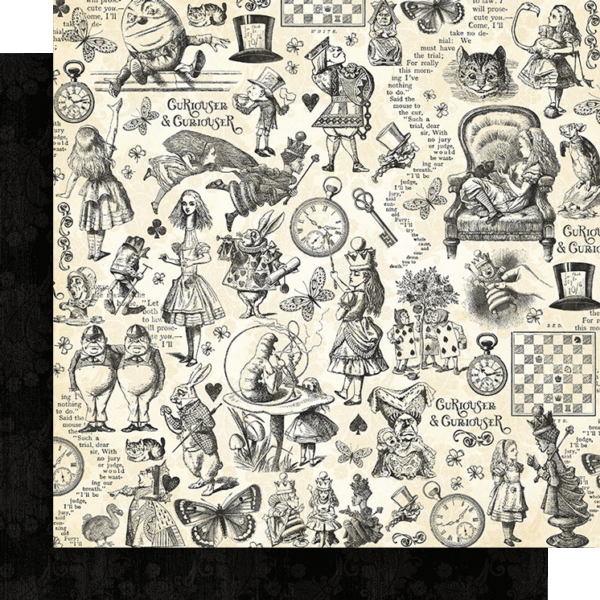 Curiouser & Curiouser 12×12 Patterns & Solids Pack