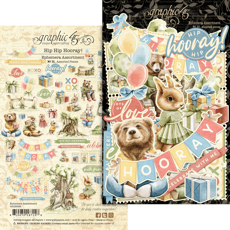 Hip Hip Hooray Ephemera Set