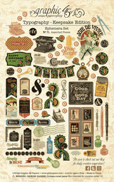 Graphic 45 Keepsake Kit with Exclusive Metal Die (Typography)
