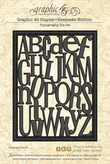 Graphic 45 Keepsake Kit with Exclusive Metal Die (Typography)