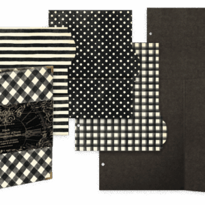 Check Binder Album with Interactive Pages — Black