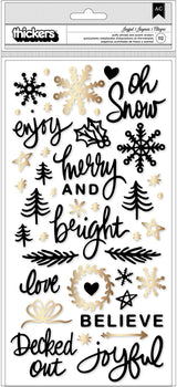 Joyful Phrase Gold Foil Thickers