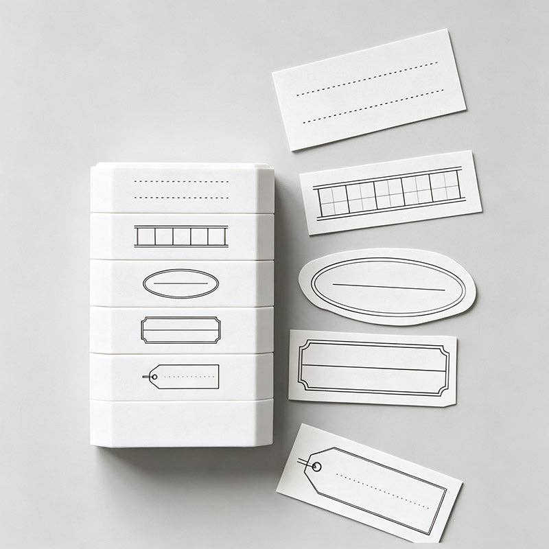 Archive Tag 5-Layer Stamp Set: Style1 / F