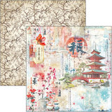 Ciao Bella Land of the Rising Sun Paper Pad 12"x12" 12/Pkg