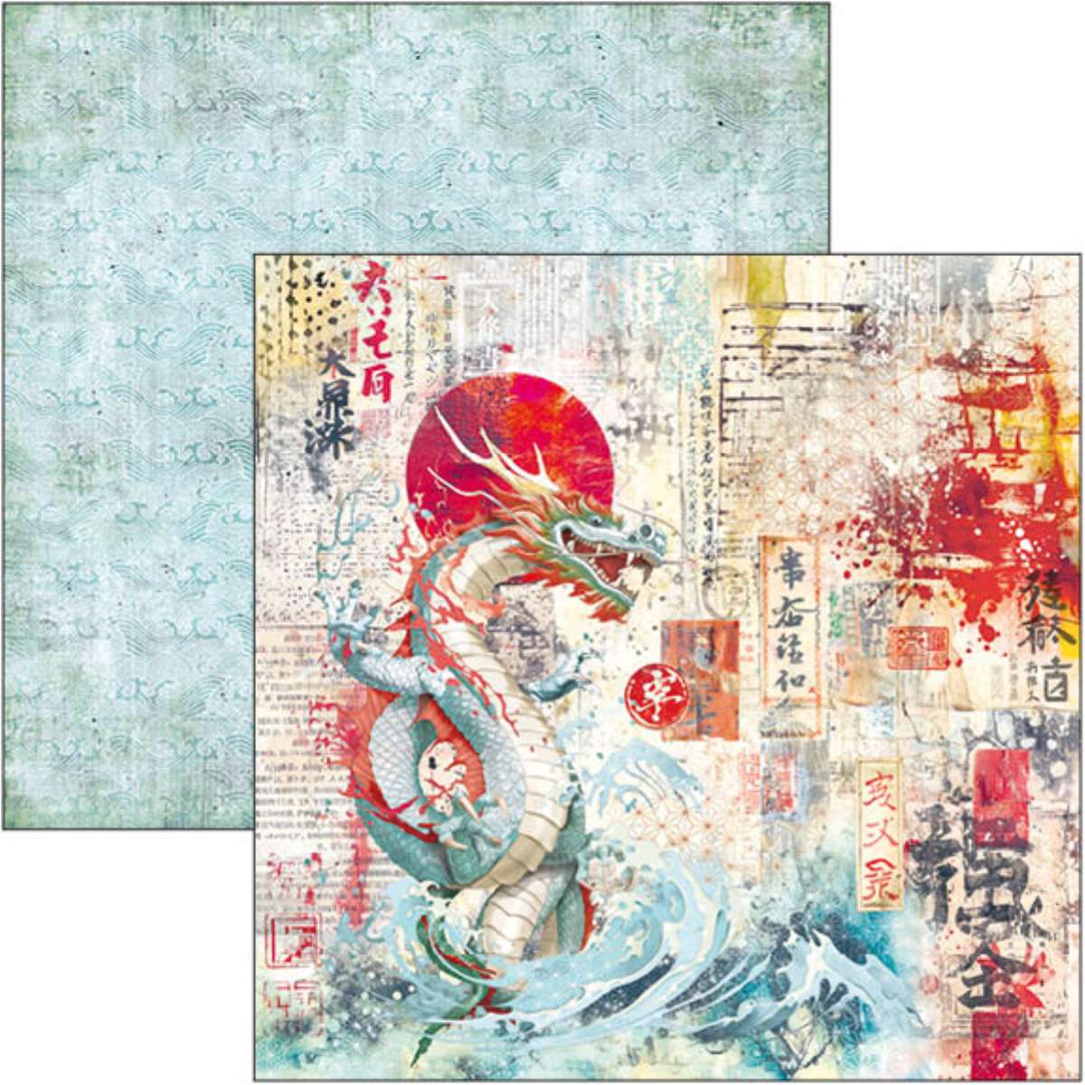 Ciao Bella Land of the Rising Sun Paper Pad 12"x12" 12/Pkg