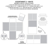 49 And Market Create-An-Album Foundation Inserts - Assort. 2 White