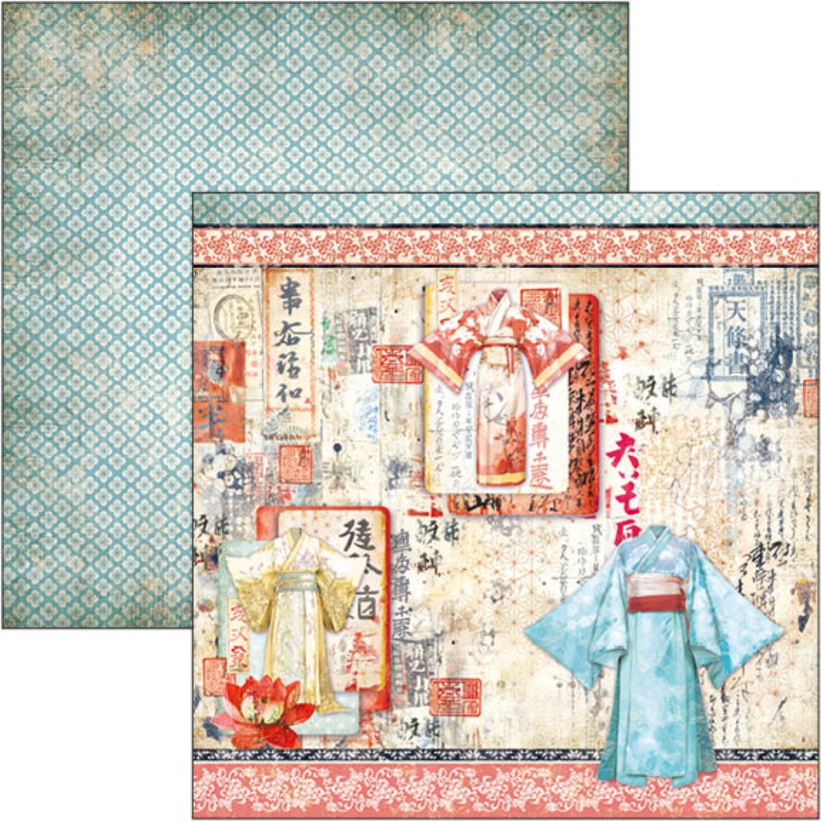 Ciao Bella Land of the Rising Sun Paper Pad 12"x12" 12/Pkg