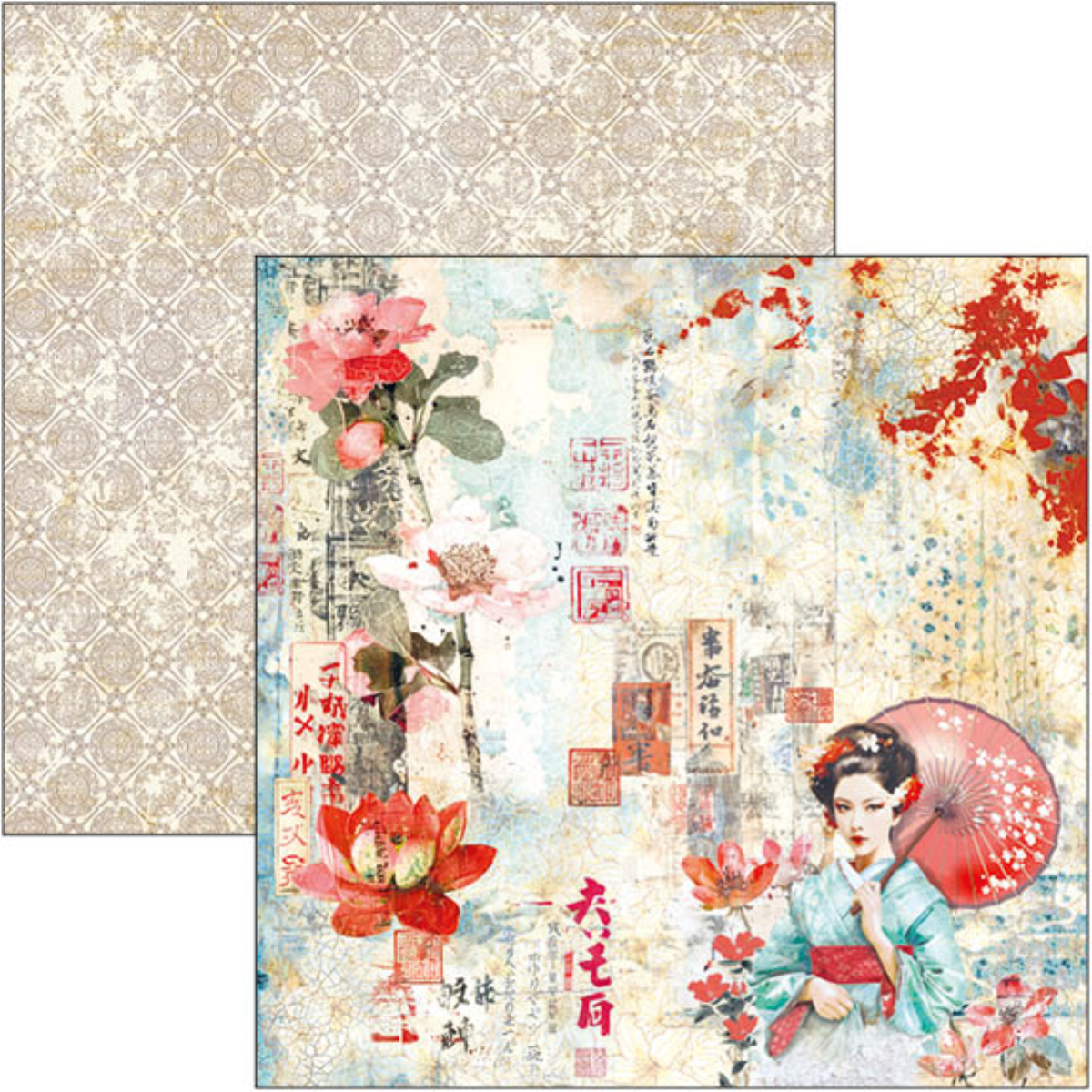 Ciao Bella Land of the Rising Sun Paper Pad 12"x12" 12/Pkg
