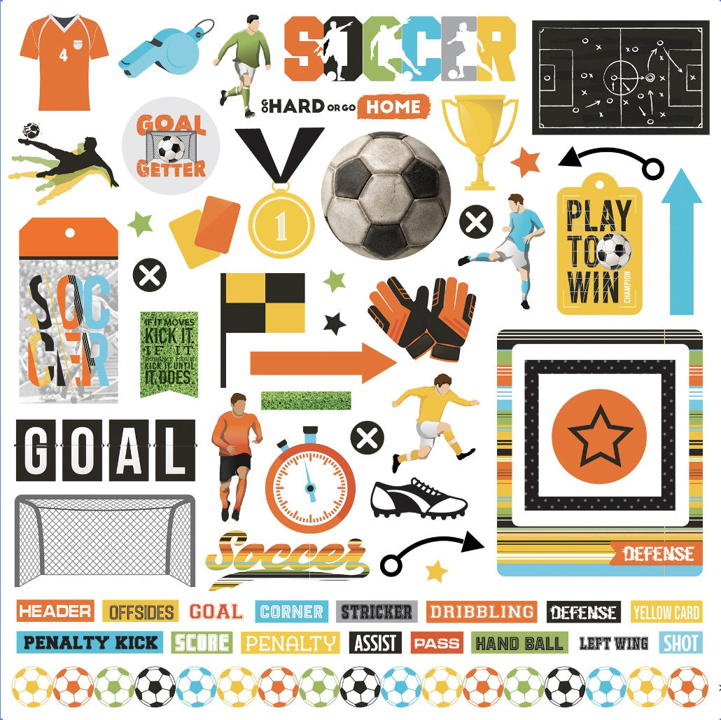 MVP Soccer 12"X12" Element Sticker