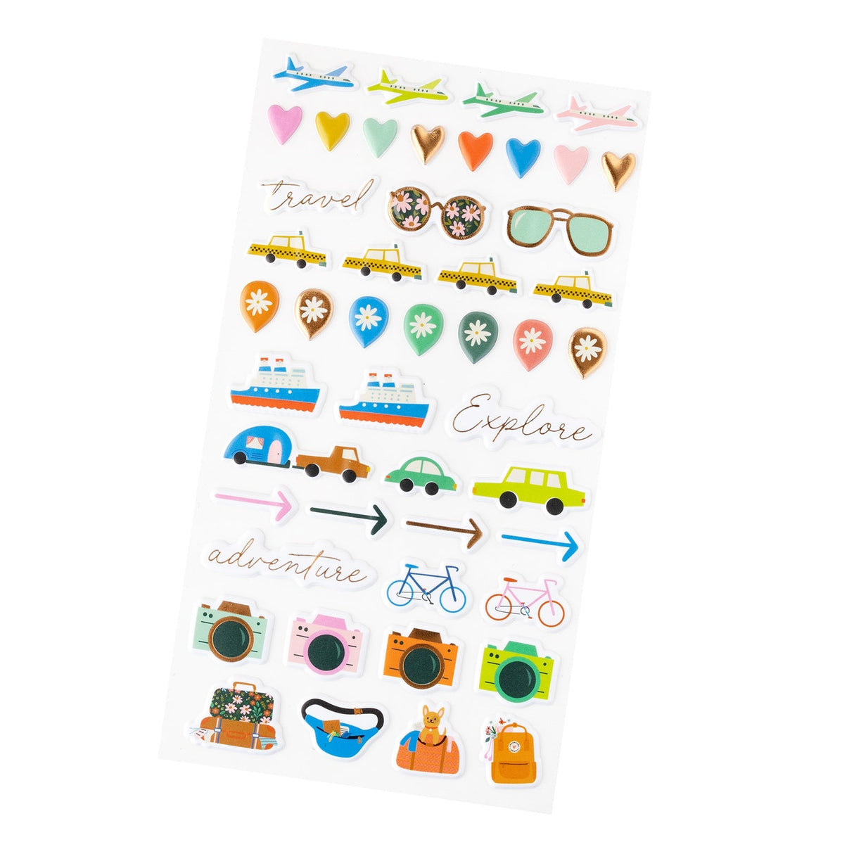 Coast-To-Coast Puffy Stickers