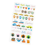 Coast-To-Coast Puffy Stickers