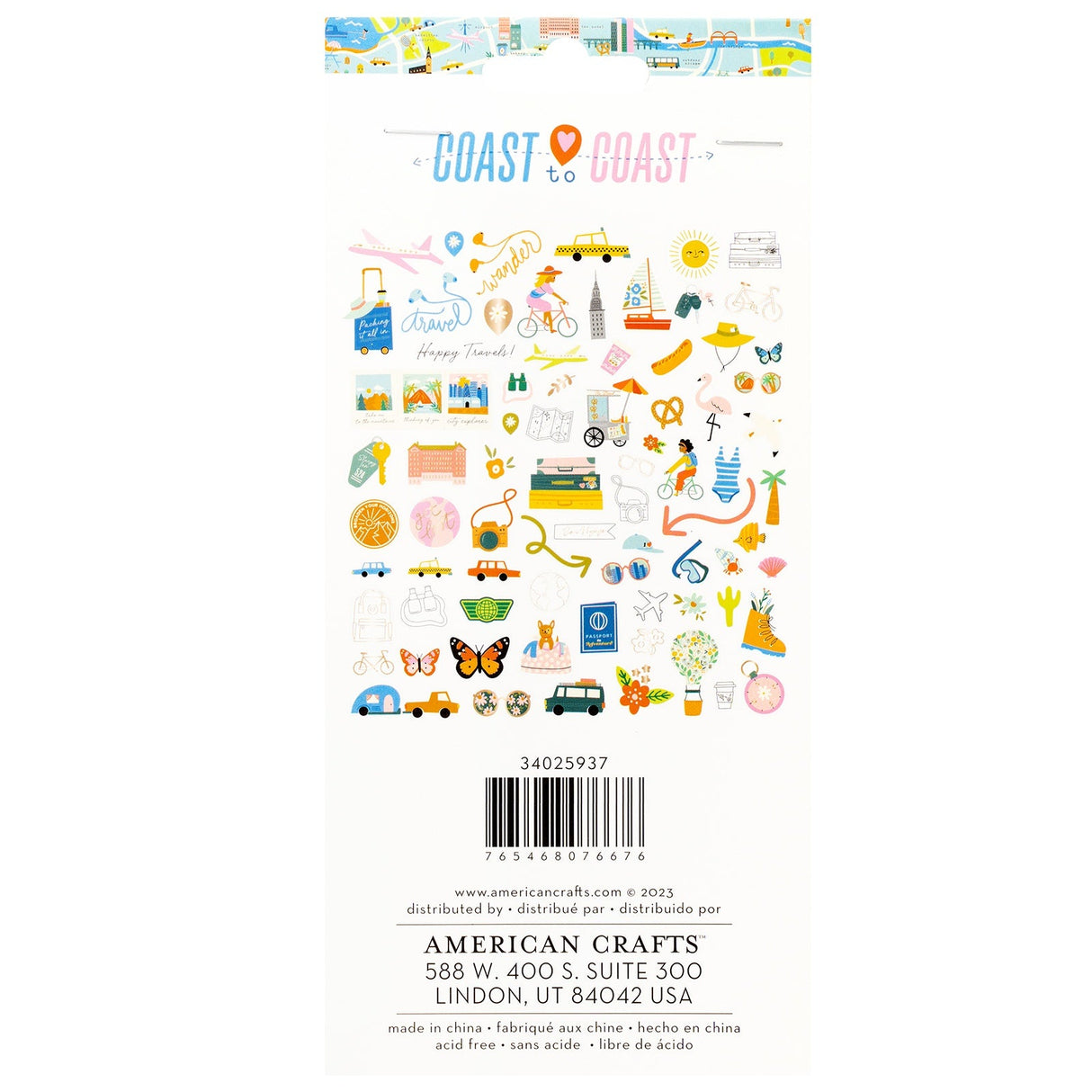 Coast-To-Coast Die Cuts 76 pack