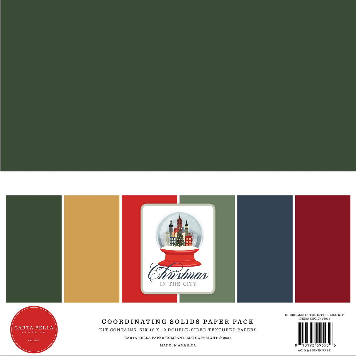 Carta Bella Christmas In The City Solids