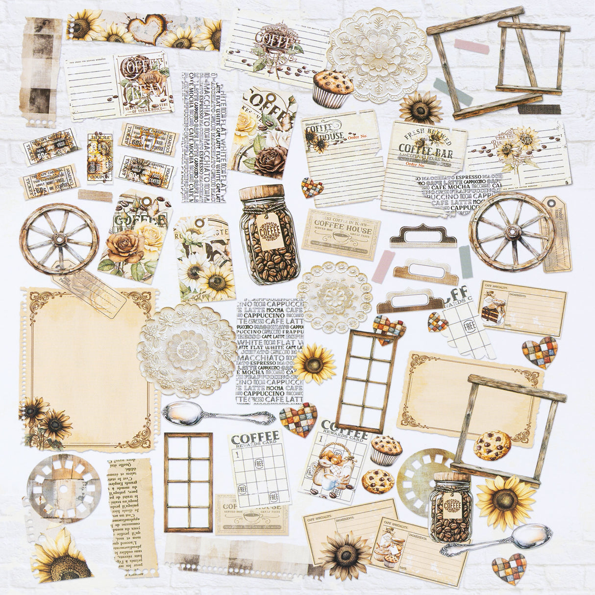 49 and Market - Country Heart Café Die Cut Elements