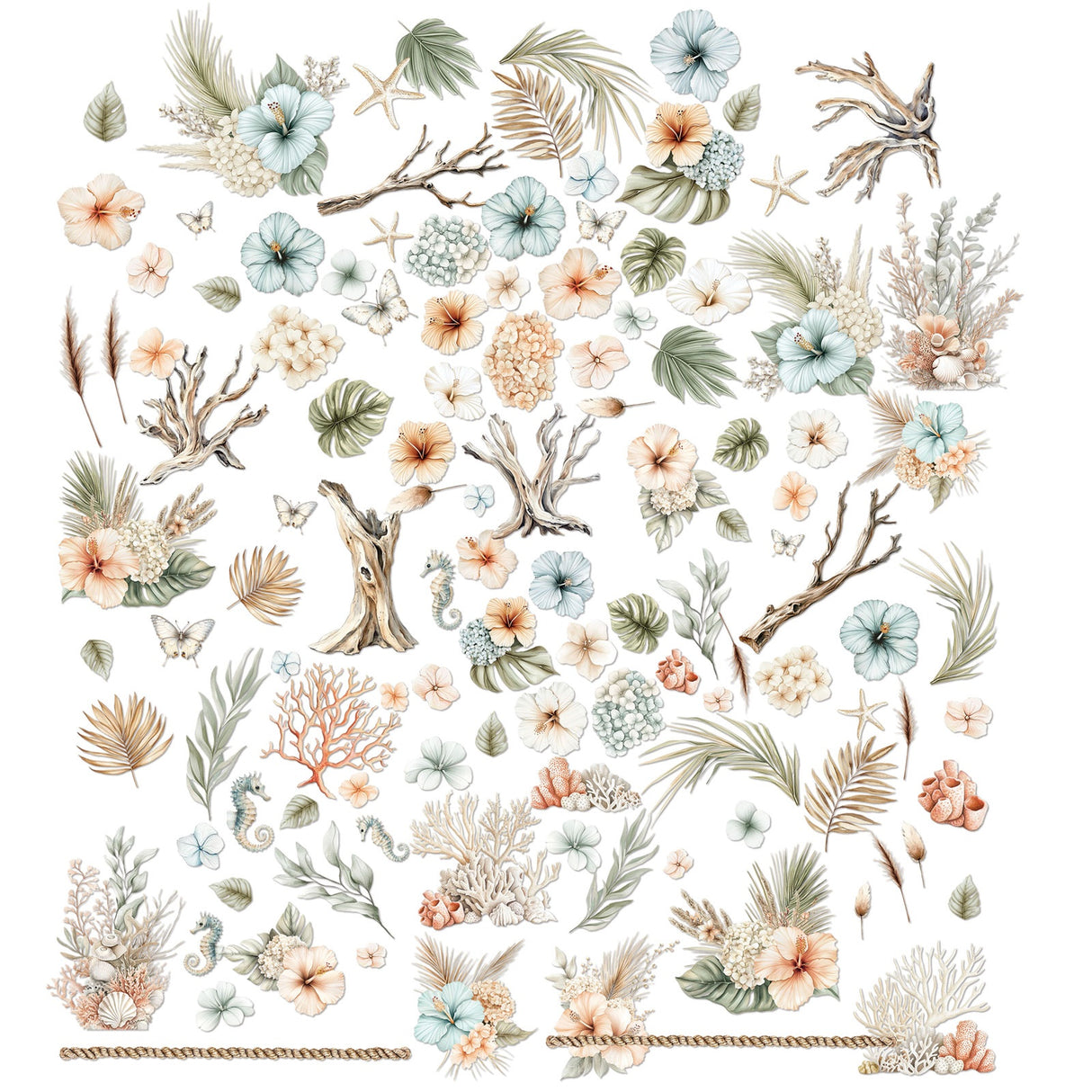 49 and Market - Coastal Soul Laser Cut Botanicals