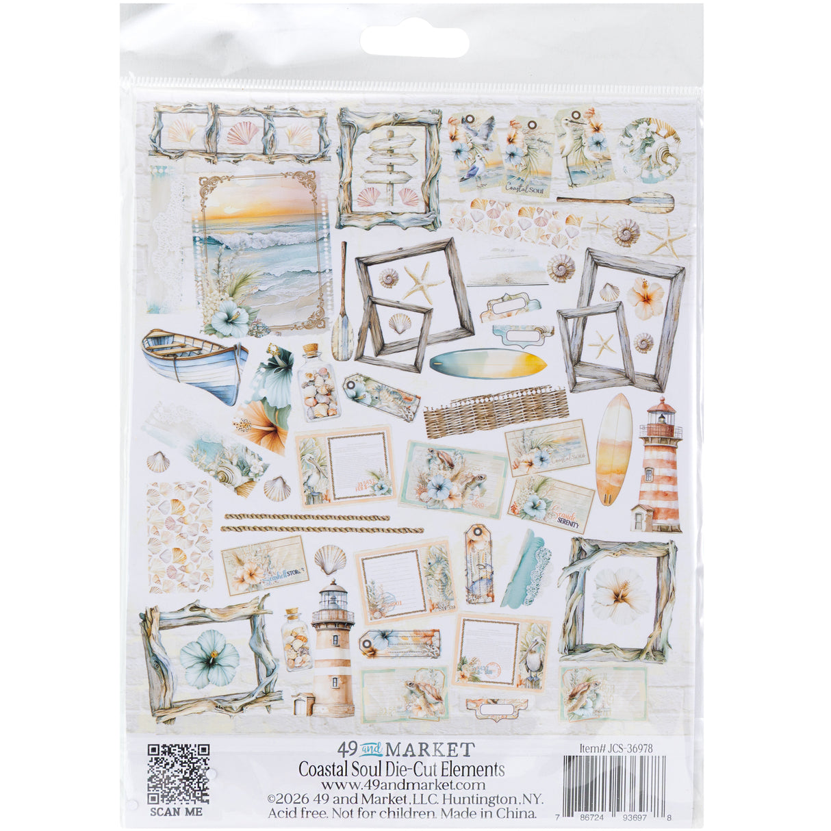 49 and Market - Coastal Soul Die Cut Elements