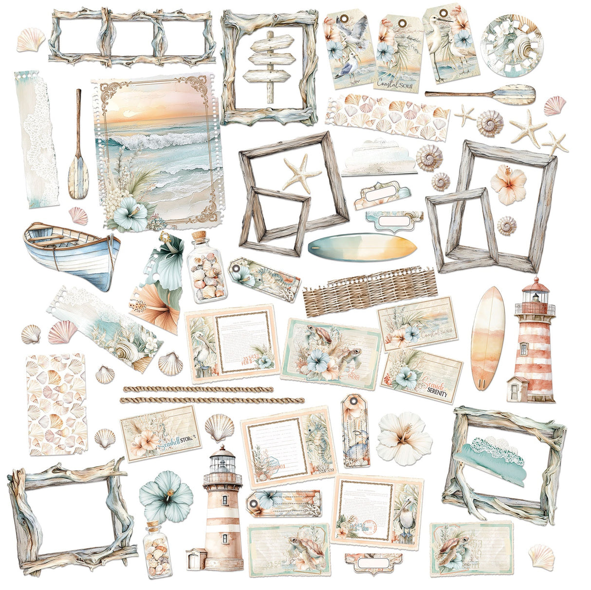 49 and Market - Coastal Soul Die Cut Elements