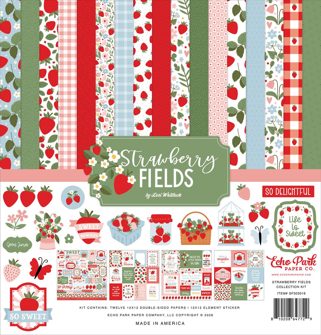 Strawberry Fields Echo Park Collection Kit 12"X12"