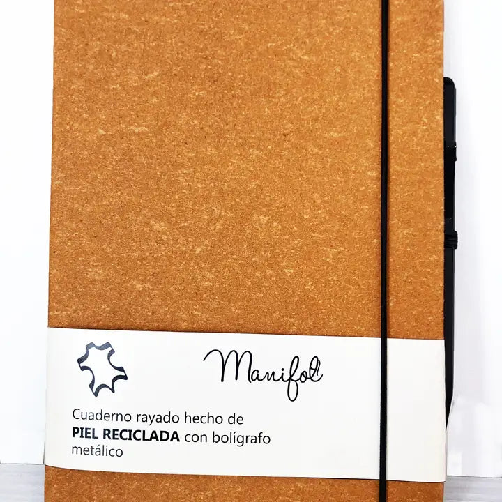MANIFOL Recycled Leather A5 Notebook with Pen♻️