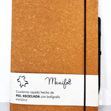 MANIFOL Recycled Leather A5 Notebook with Pen♻️