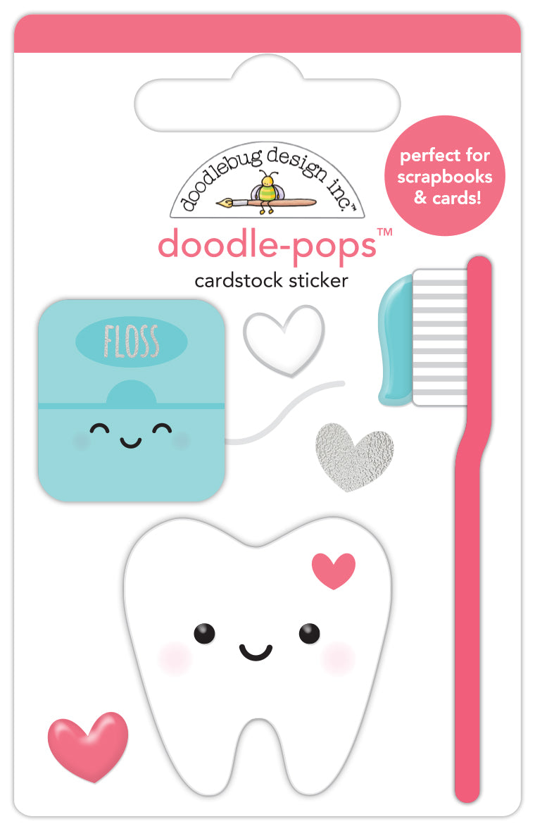 Doodle-Pops Cardstock Sticker - Minty Fresh