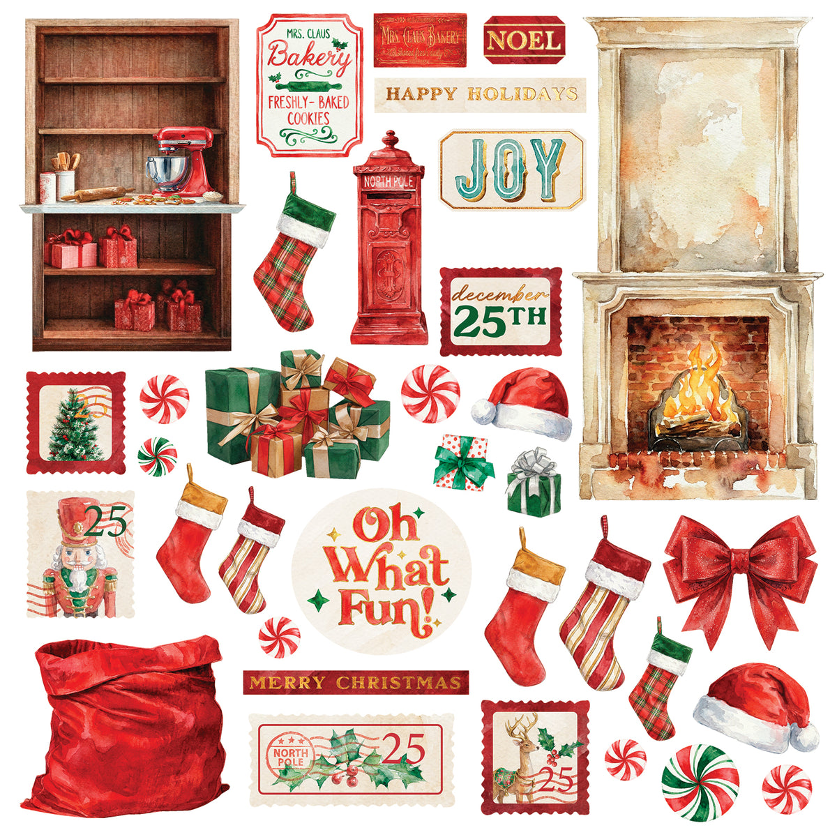 49 and Market - Santa's Winter Village All-In-One Kit - official 49 and Market product image
