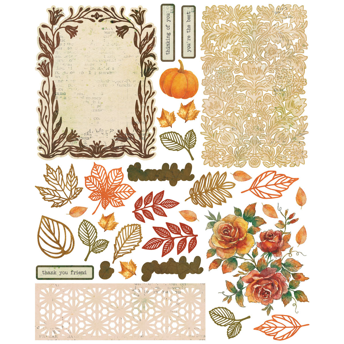 49 and Market - Thankful Card Kit with Gold Foil official product image 4