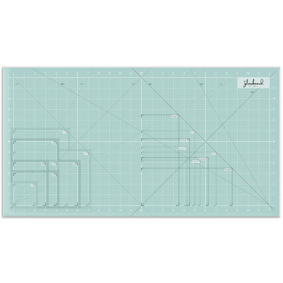 Scrapbook Magnetic Glass Craft Mat - Aqua Scrapbook Mat