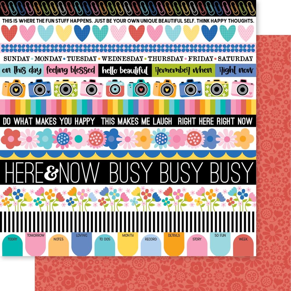 Documented Double-Sided Cardstock 12"X12" - BORDERS