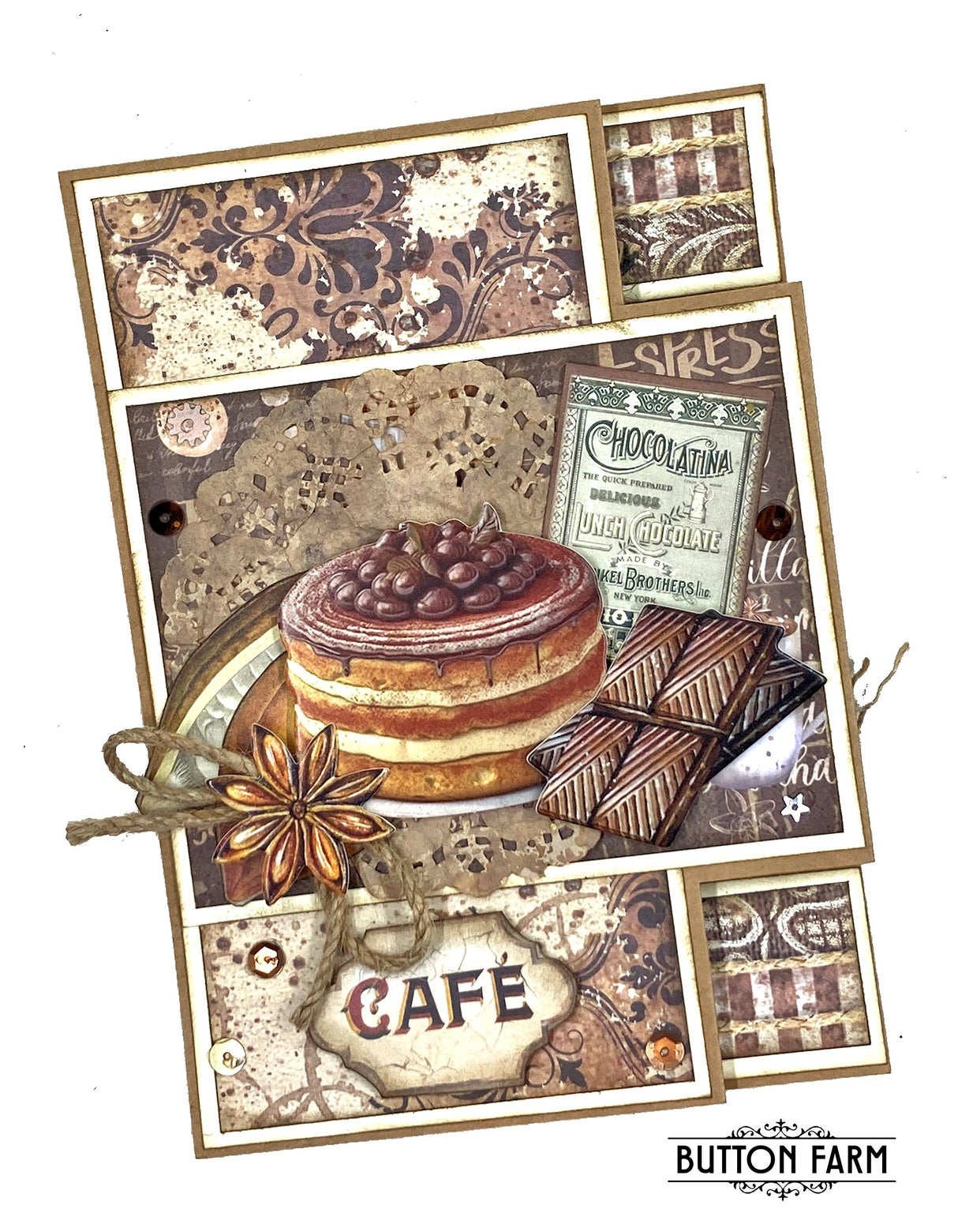 Coffee and Chocolate Card Kit by Kathy Clement  - Digital Tutorial