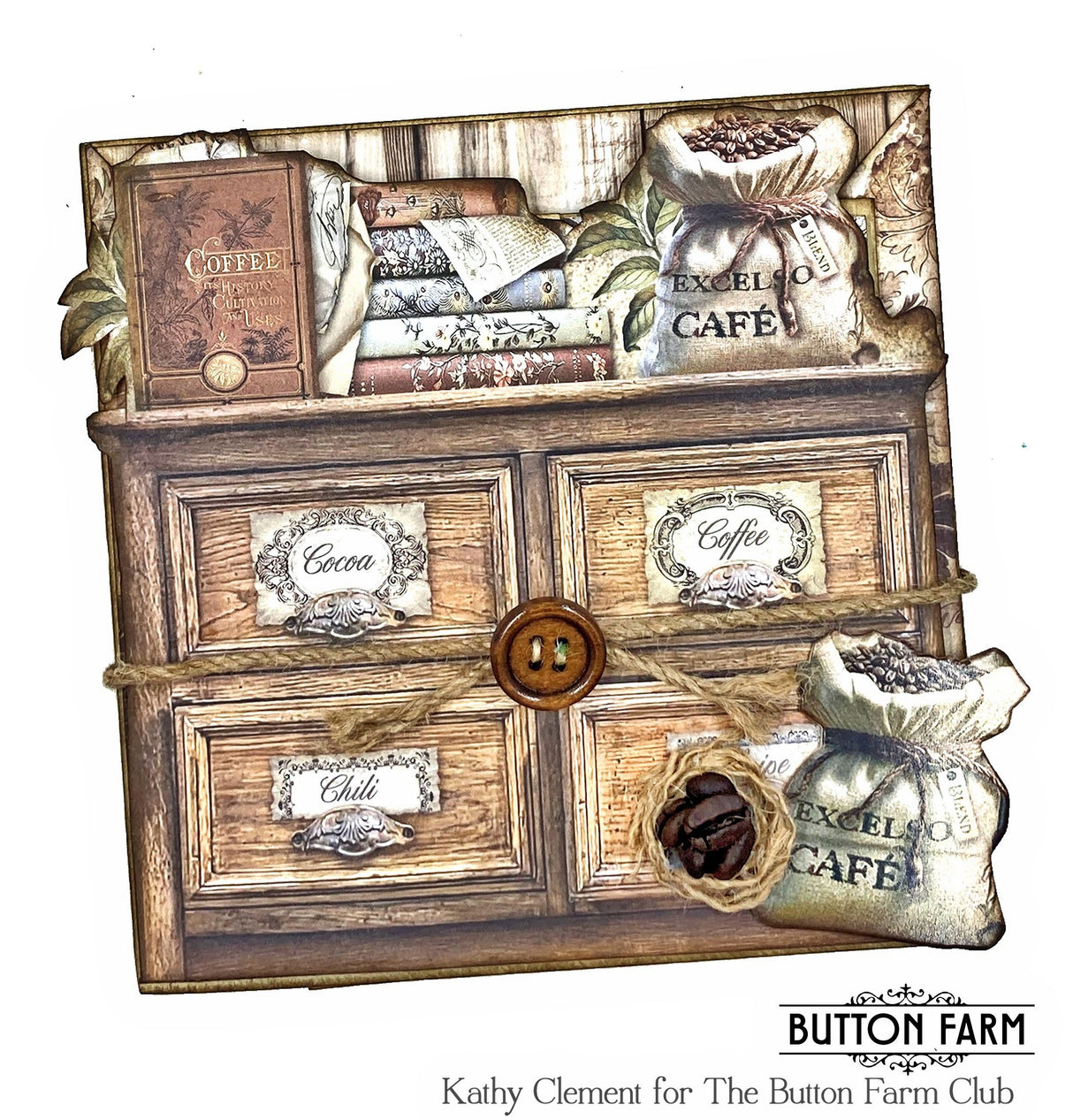 Coffee and Chocolate Card Kit by Kathy Clement  - Digital Tutorial