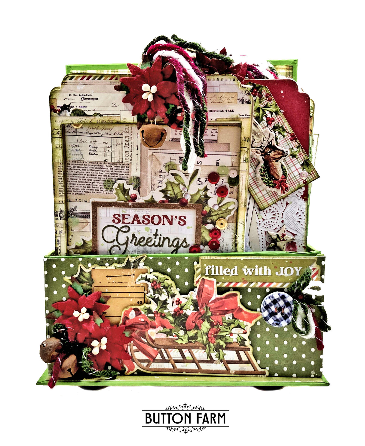 The Yuletide Box of Tags by Kathy Clement. TUTORIAL ONLY