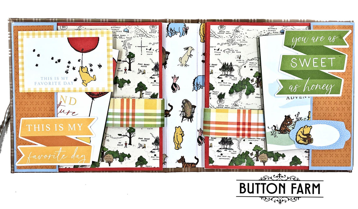 Winnie the Pooh Shadow Box and Mini Album Kit
