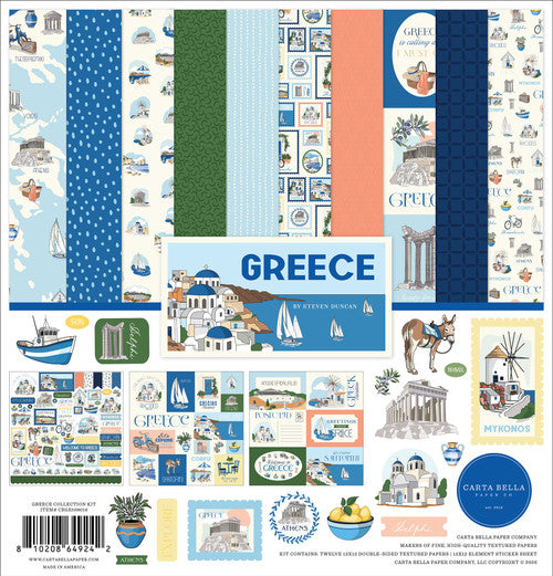 Carta Bella 12x12 Collection Kit - Greece