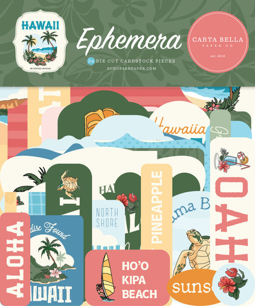 Carta Bella Ephemera - Hawaii