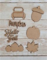 Pumpkin chipboard punchout embellishment