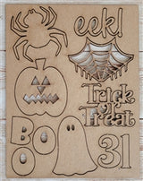 Trick or Treat chipboard punchout embellishment