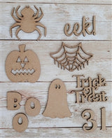 Trick or Treat chipboard punchout embellishment