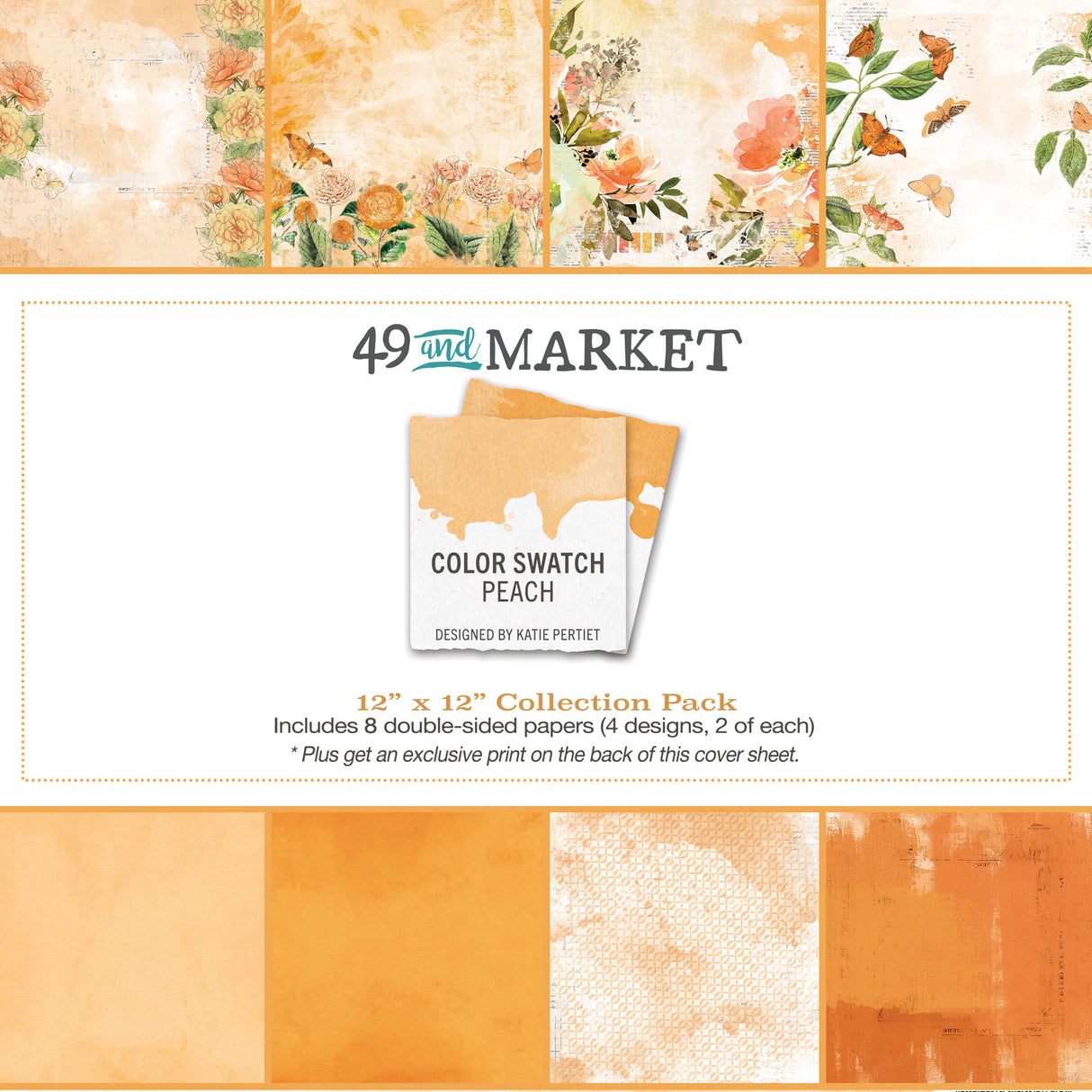 Color Swatch Peach Collection - 12x12 Collection Pack
