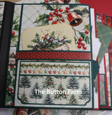 Paper Rose Christmas Tree Farm Mini-Book & Card Holder  by Nancy Wethington
