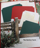 Paper Rose Christmas Tree Farm Mini-Book & Card Holder  by Nancy Wethington