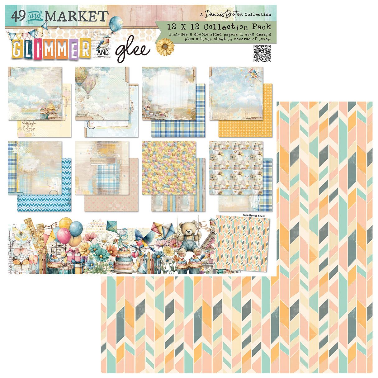 49 and Market 12 x12 Collection Pack- Glimmer and Glee