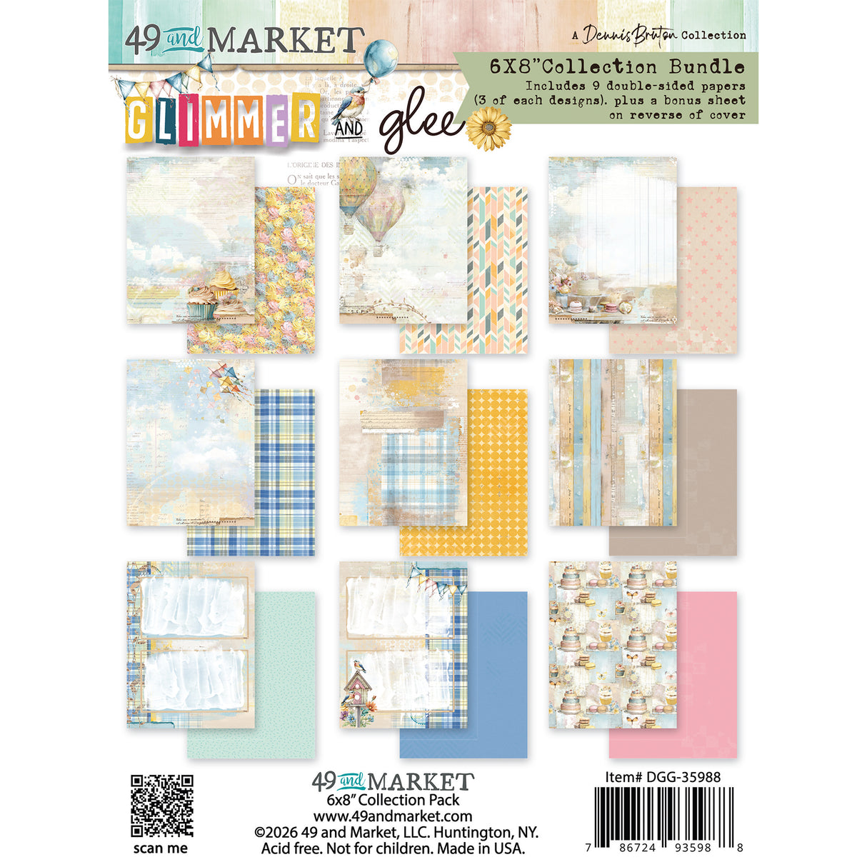 49 and Market 6 x 8 Collection Pack - Glimmer and Glee