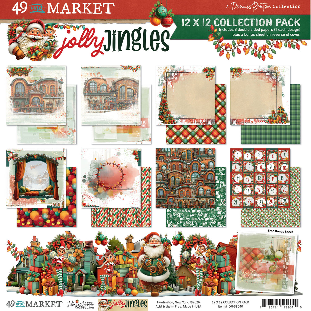 49 and Market - Jolly Jingles - 12 x12 Collection Pack official product image 2