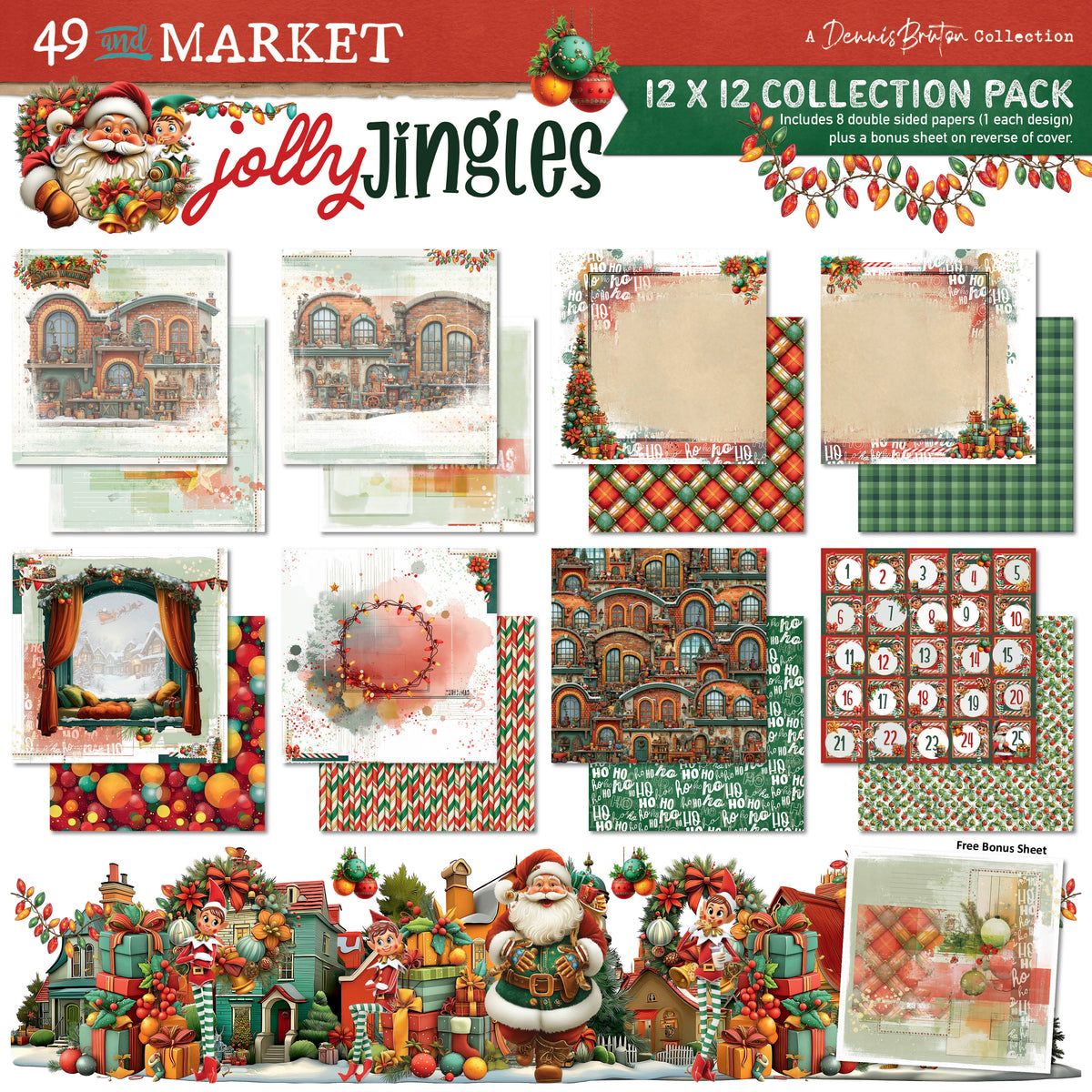 49 and Market - Jolly Jingles - 12 x12 Collection Pack official product image 3