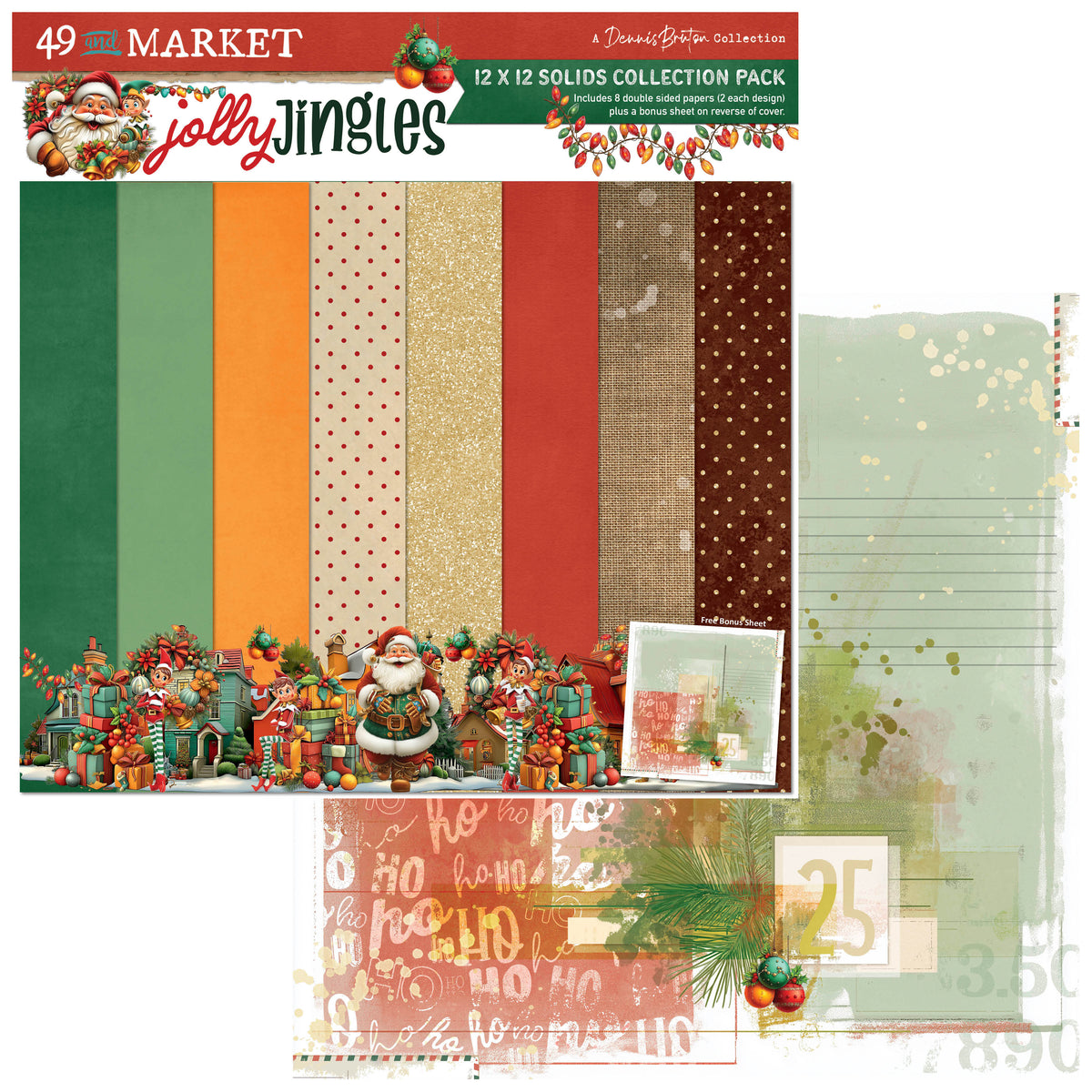 49 and Market - Jolly Jingles - 12 x12 Solids Collection Pack official product image 2