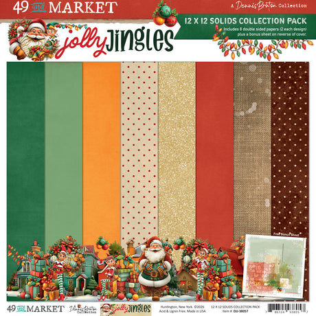 49 and Market - Jolly Jingles - 12 x12 Solids Collection Pack - official 49 and Market product image