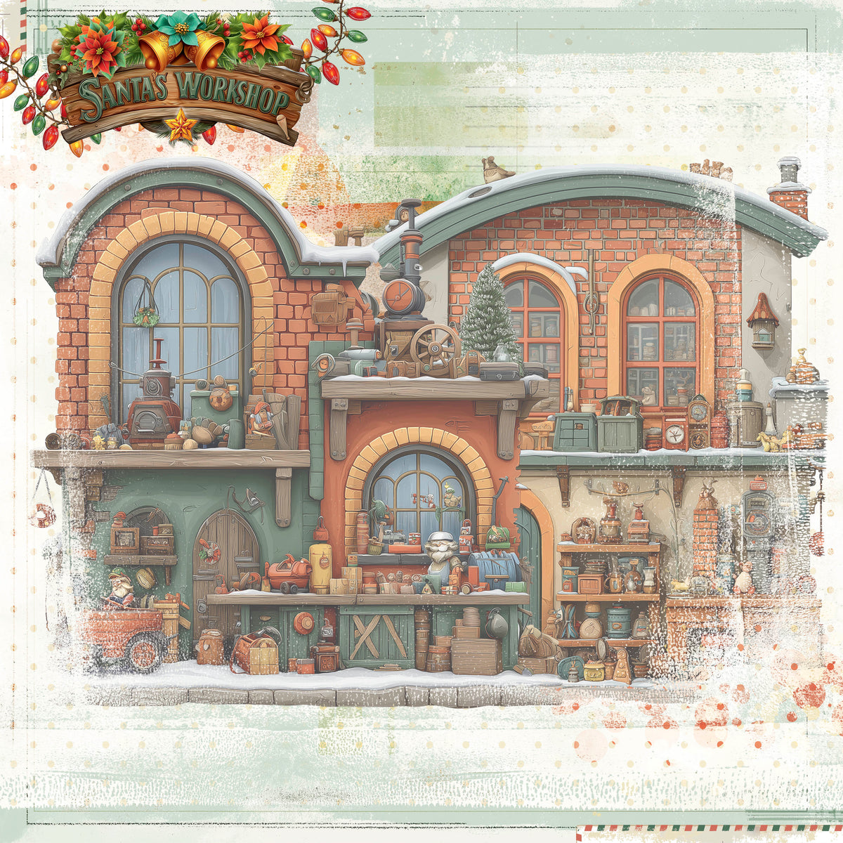 49 and Market - Jolly Jingles Paper - Santa official product image 2